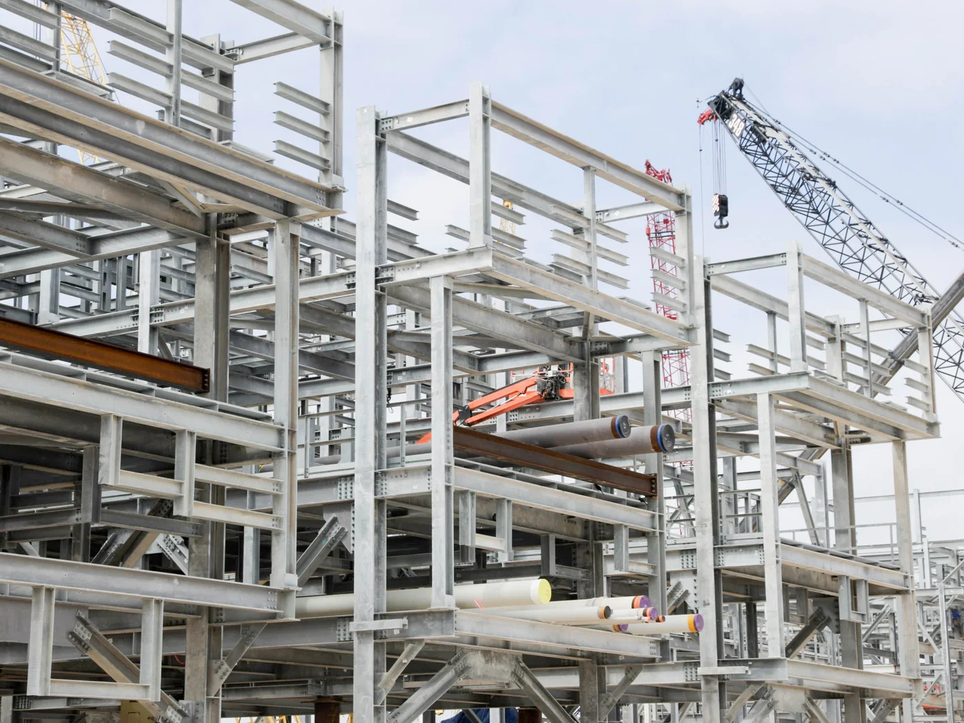 Process module under fabrication at the State Service yard in Ingleside, Texas