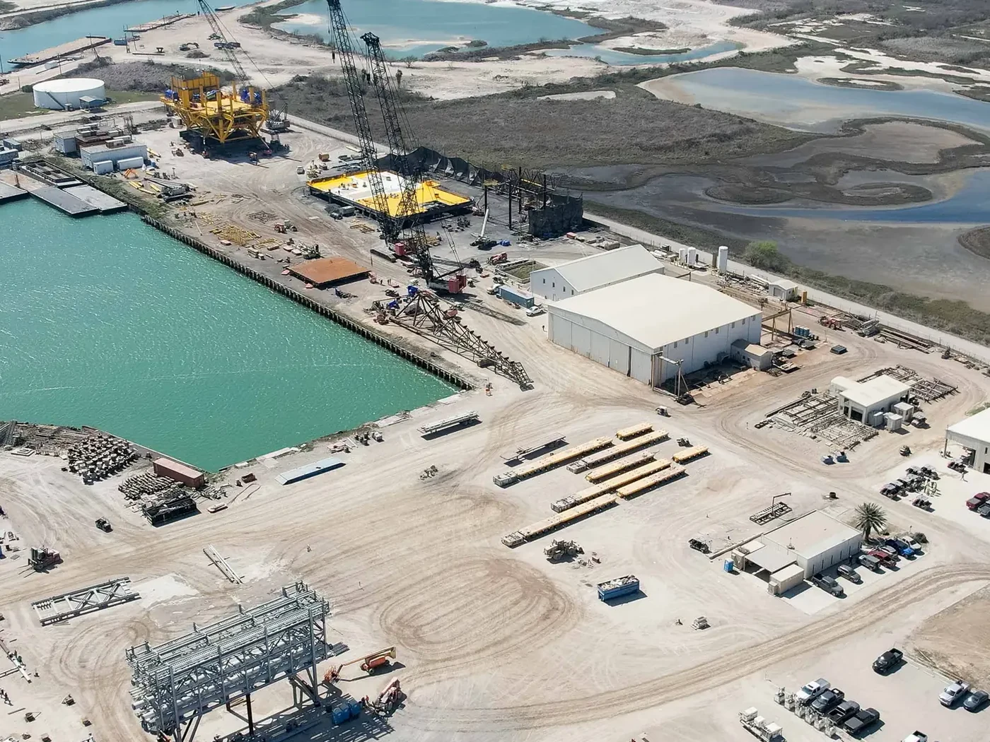 Fabrication operations underway at the Ingleside yard